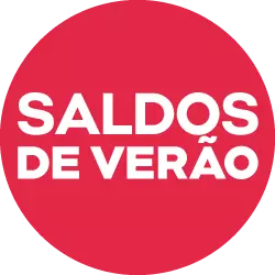 Pepco - SALDOS DE VERÃO em texto branco sobre círculo vermelho.